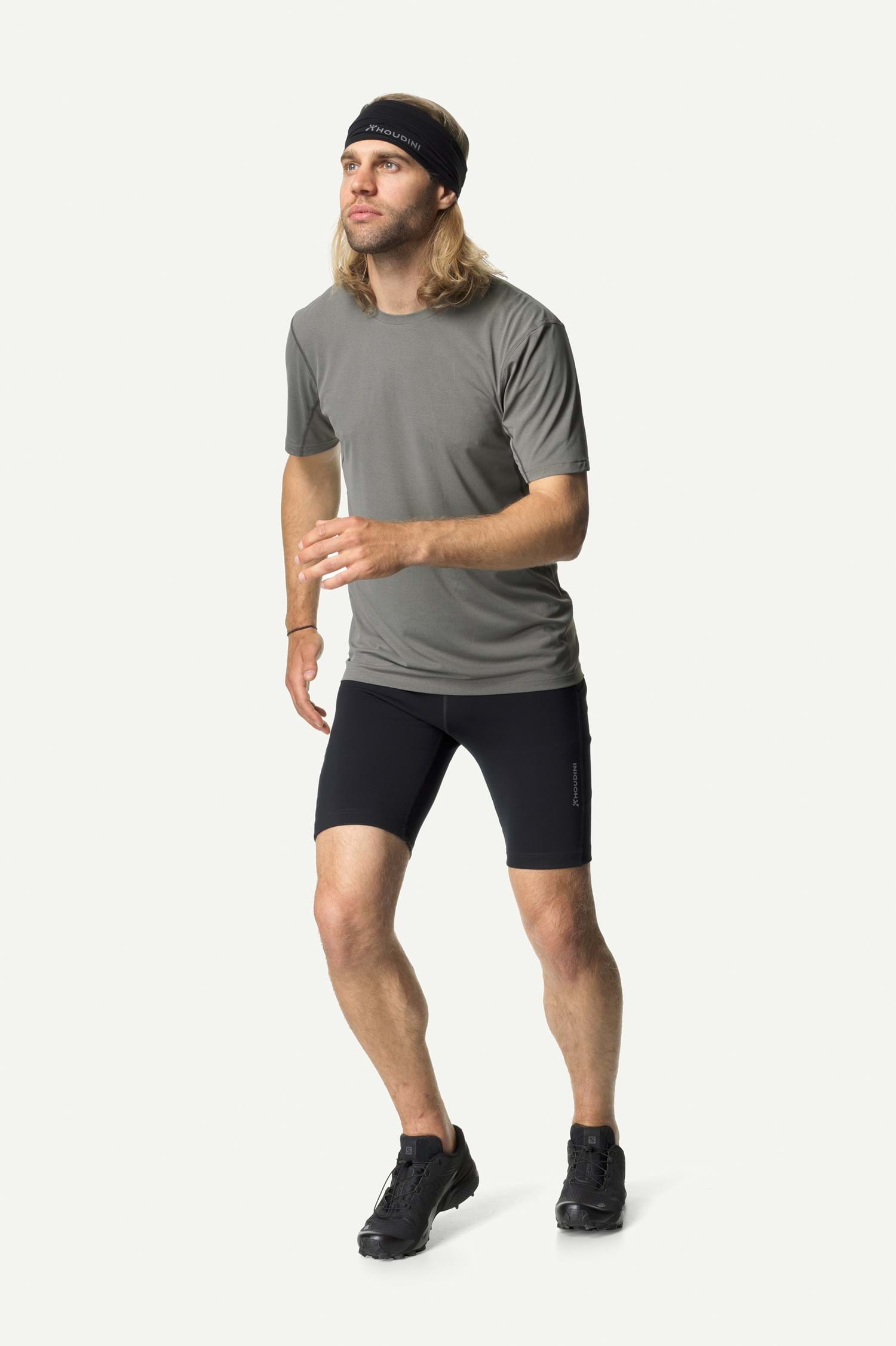 Houdini M's Pace Air Tee,Geyser Gray,L