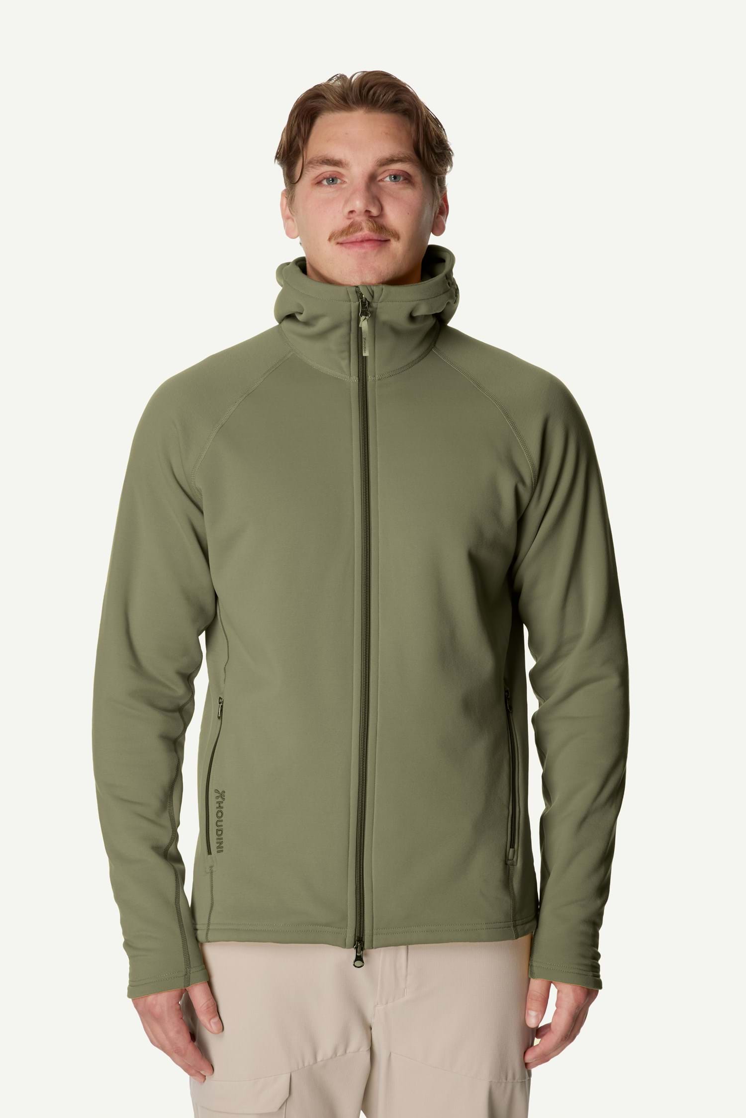 HOUDINI Power Houdi (Green Horizon、メンズM) Houdini - Power Houdi Slim-Fit Polartec® Power Stretch® Pro
