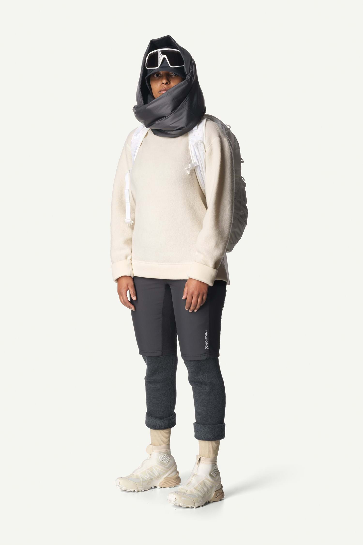 Alternativ bild 1 för Houdini W's Alto Wool Crew, Sugar Snow, L