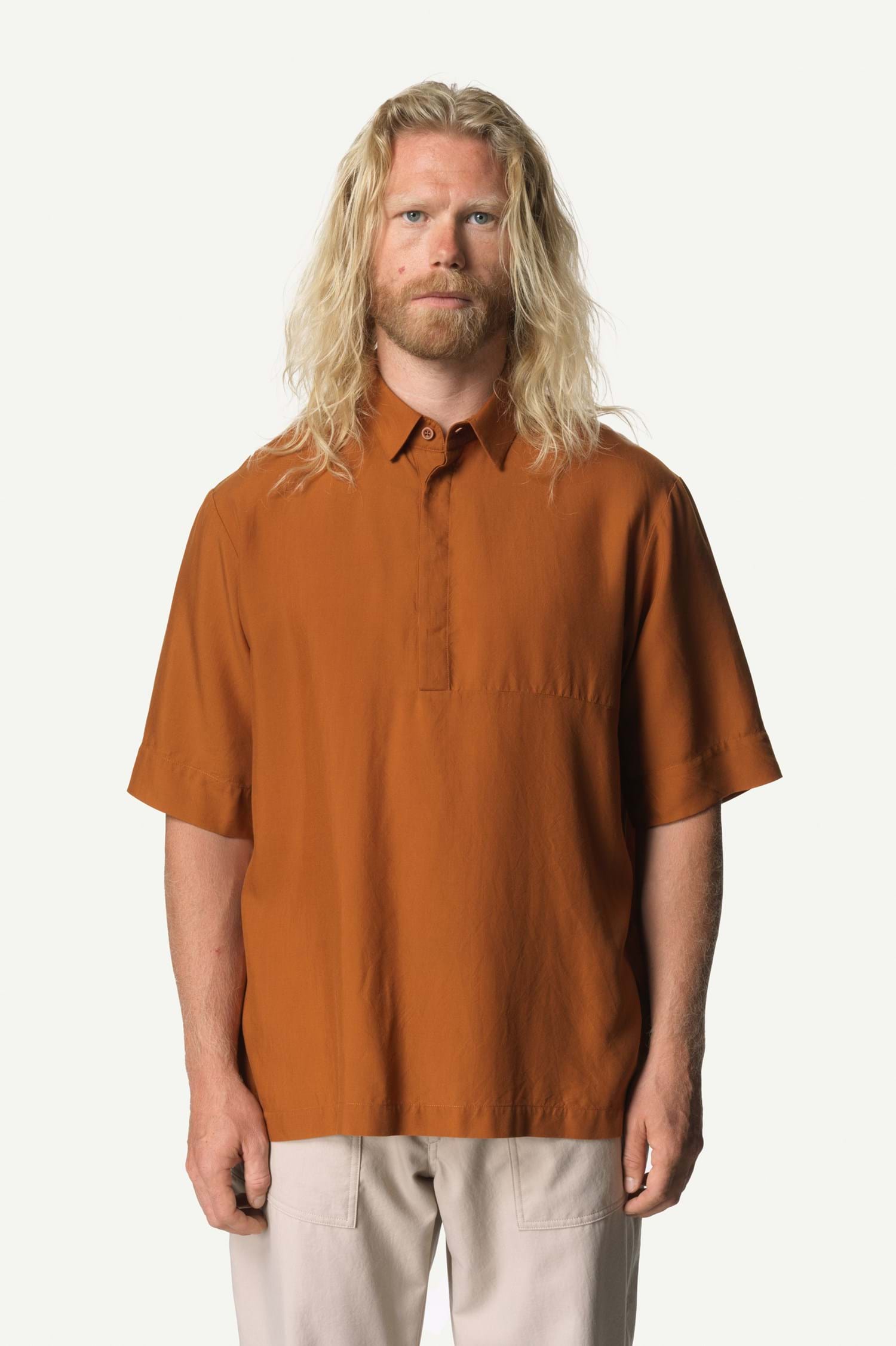 第一ネット Ms-Tree-Polo-Shirt_Cinnamon- トップス
