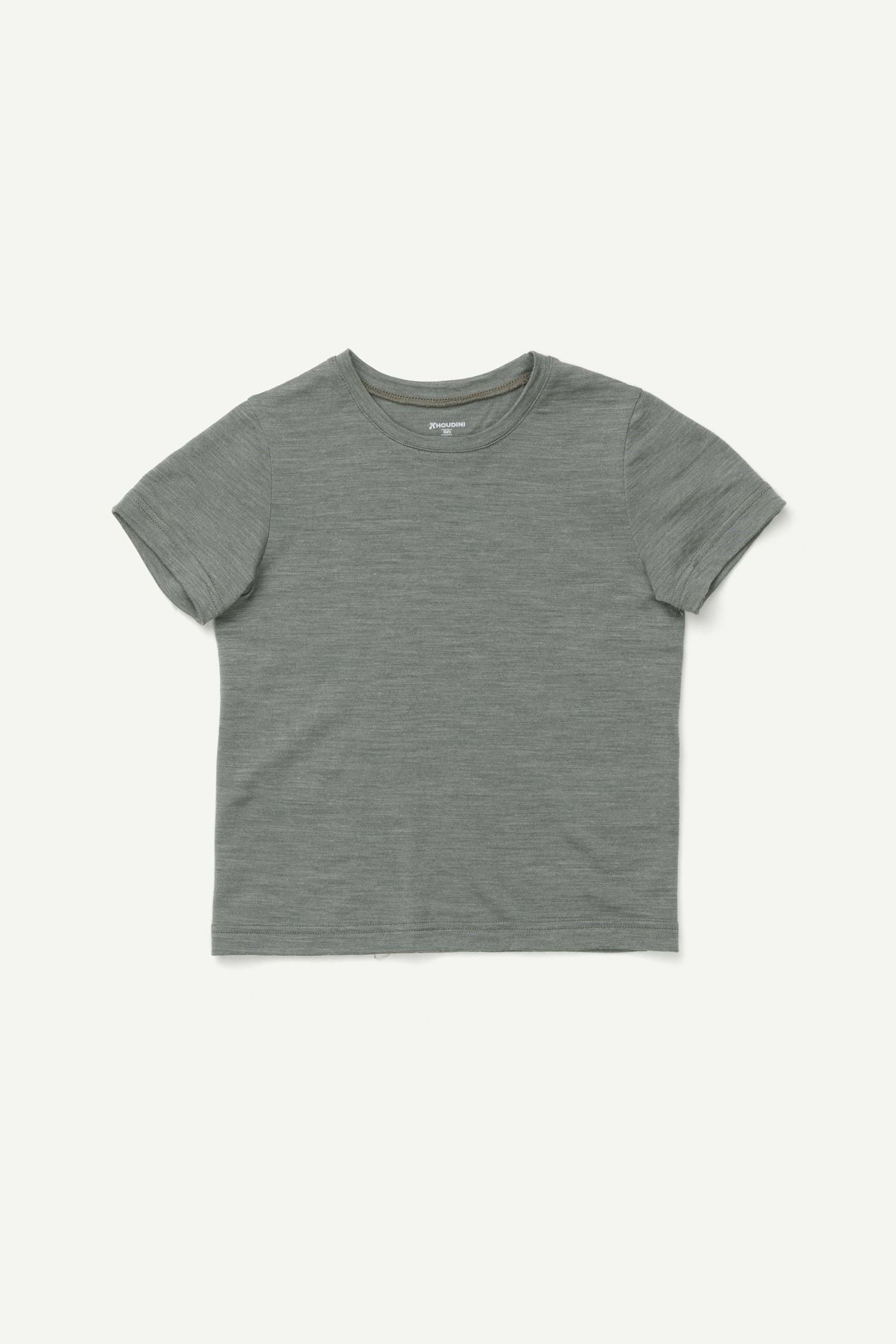 Houdini Kids Activist Tee, Geyser Gray, 90