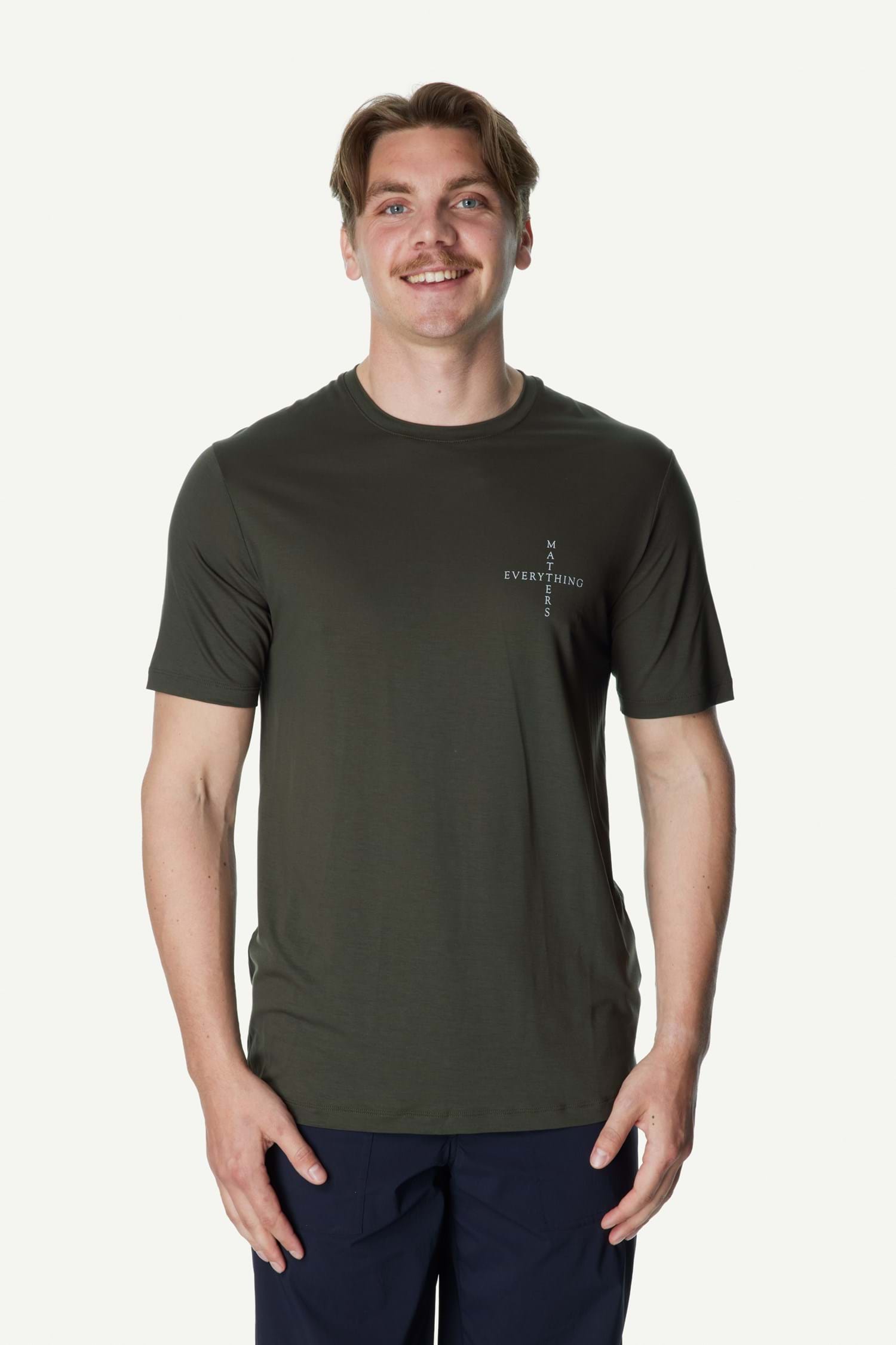 Houdini M's Tree Message Tee, Green Illusion, M