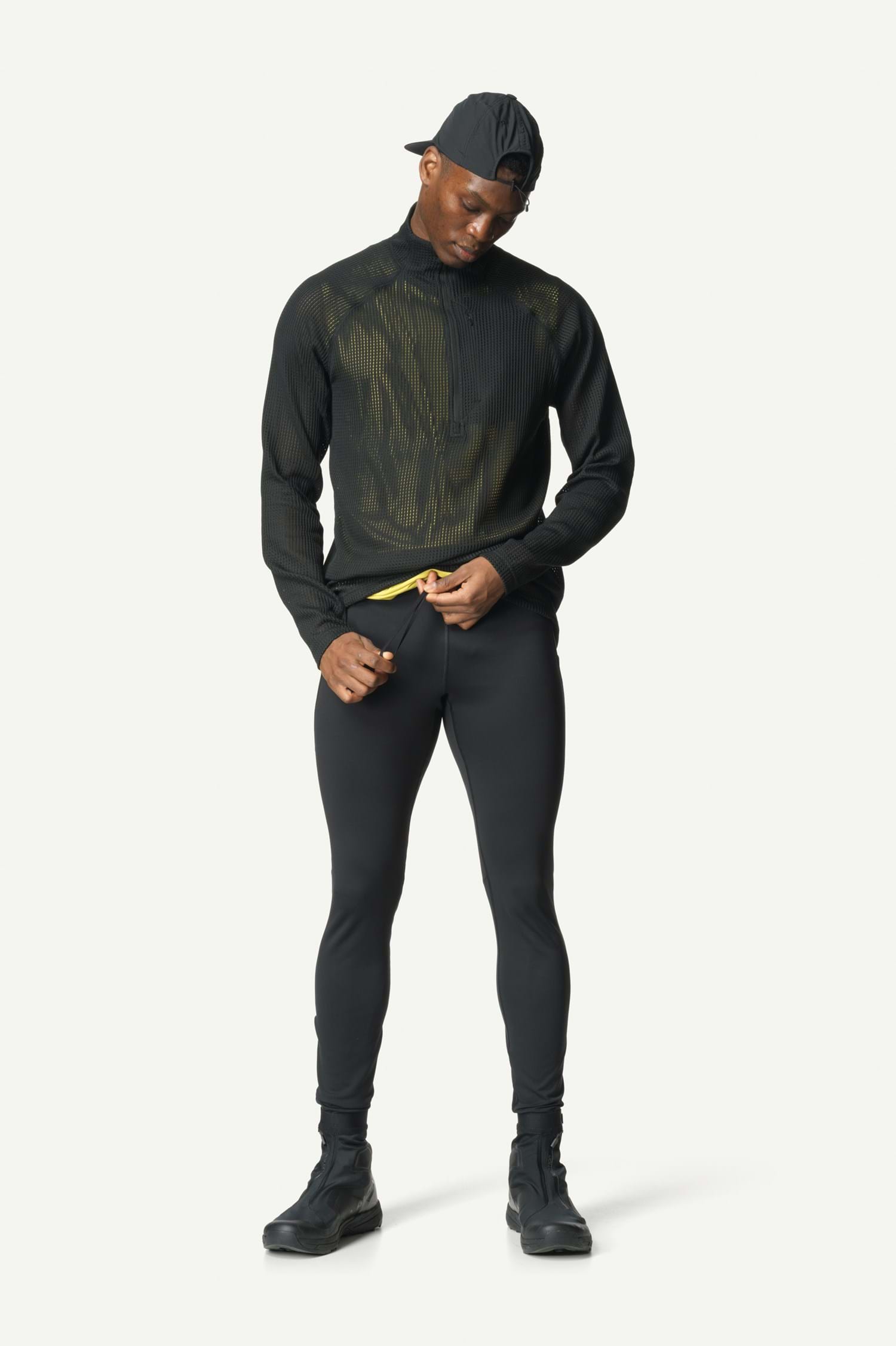 Houdini M's Pace Flow Half Zip,True Black,XXL
