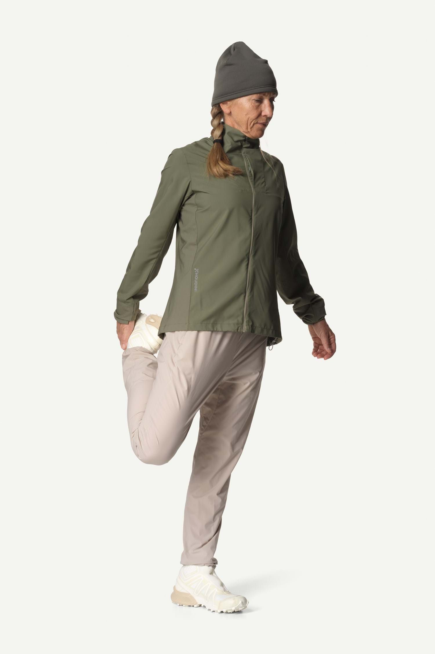 Produktfoto för Houdini W's Pace Wind Jacket, Sage Green, XS