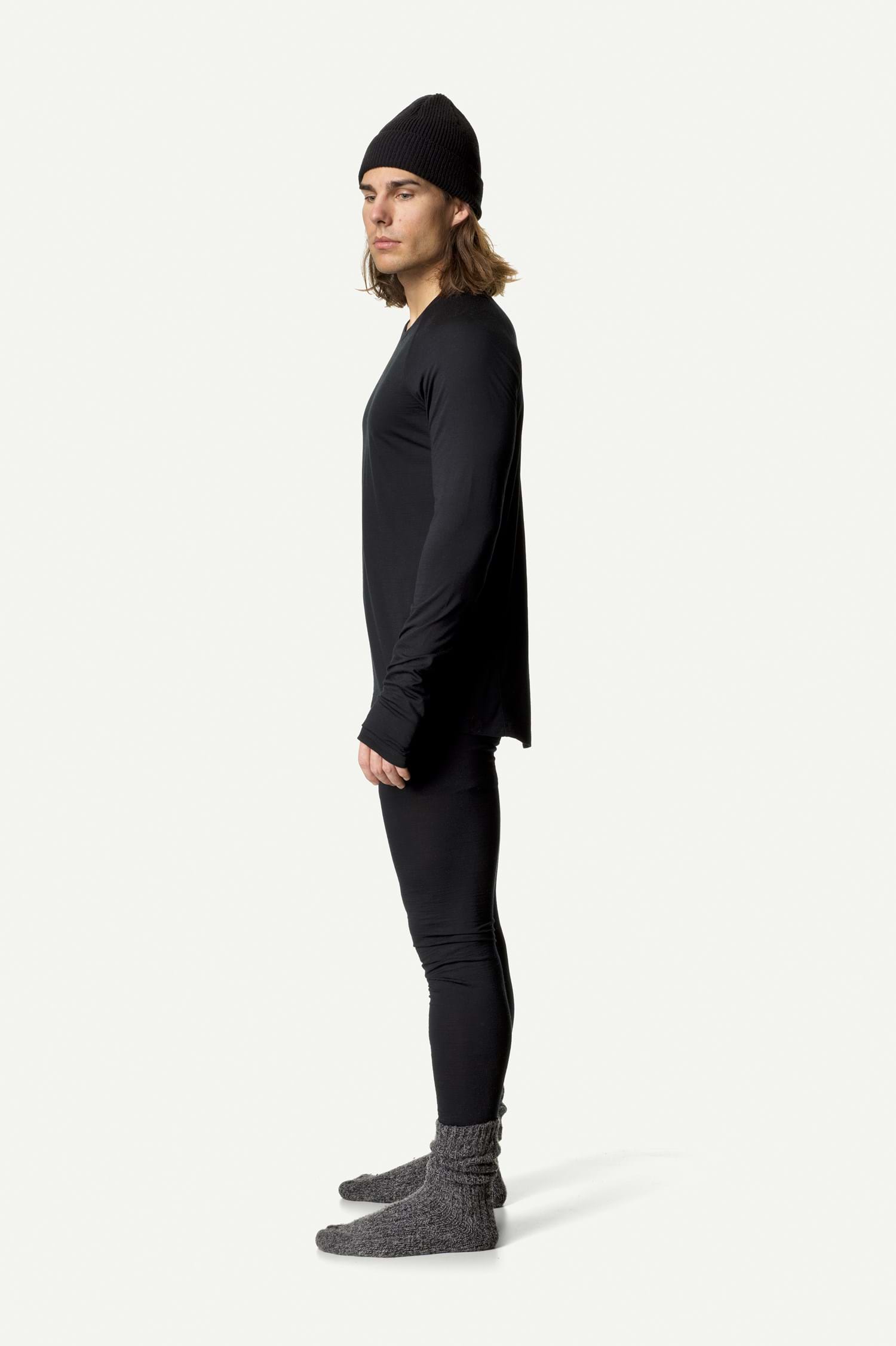 Alternativ bild 1 för Houdini M's Desoli Light Crew, True Black, M