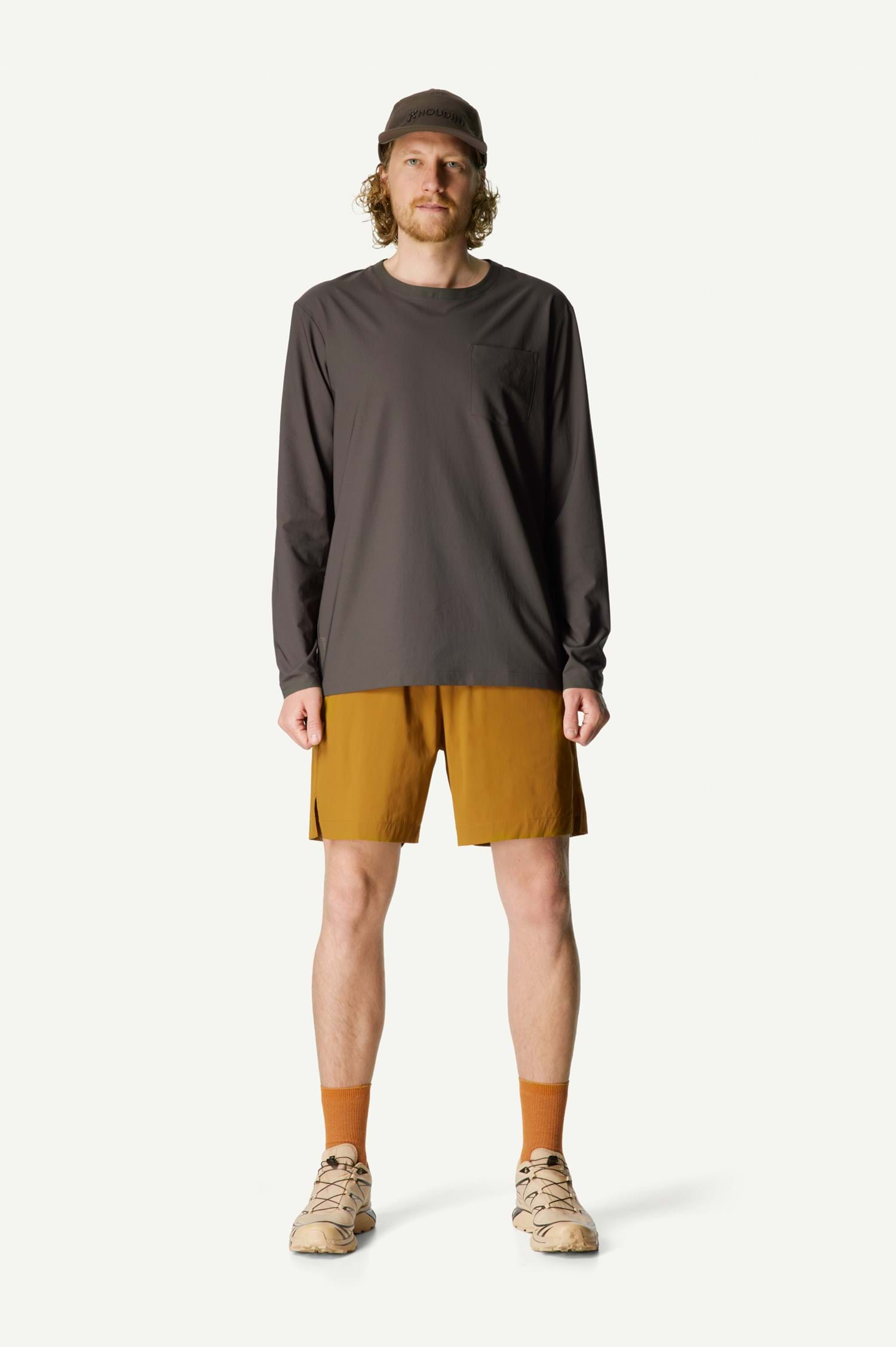Houdini M's Liquid Shorts, Greenish Gold, M