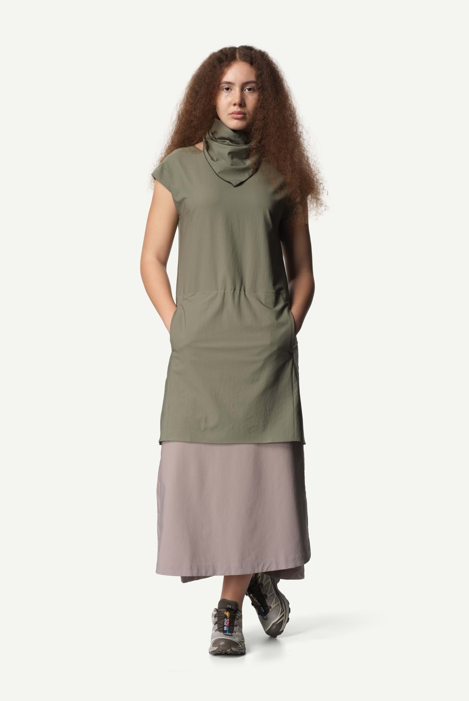 Produktfoto för Houdini W's Dawn Dress, Sage Green, XL