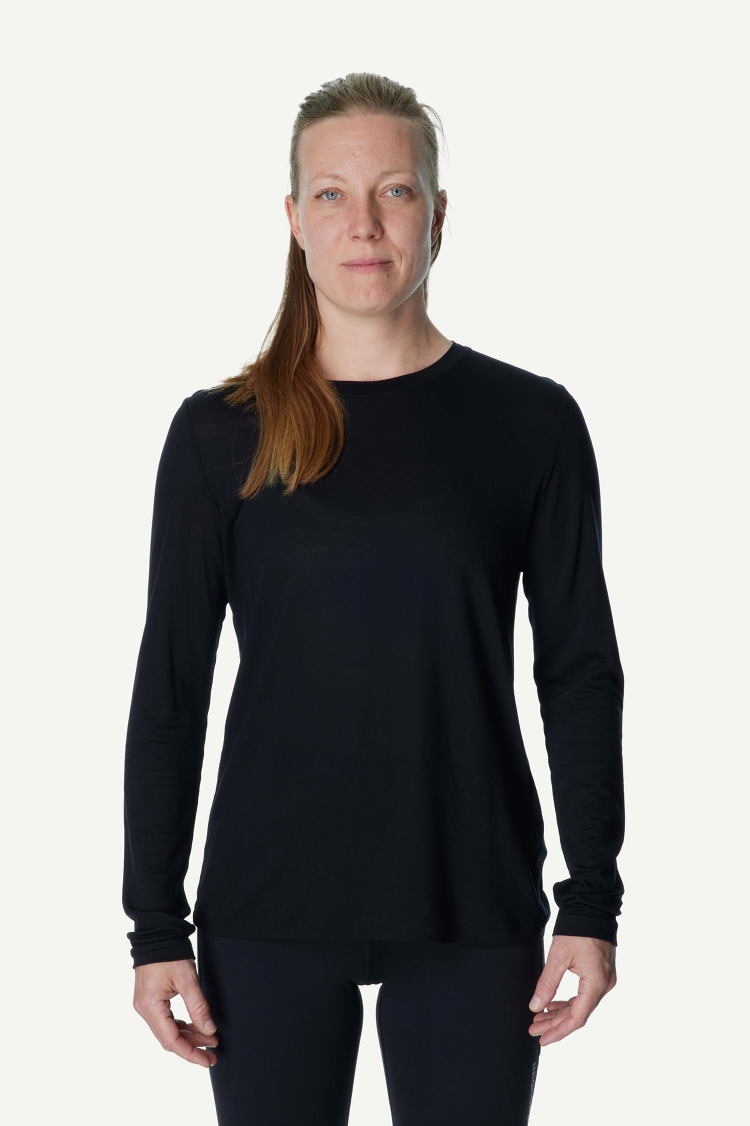 Houdini W's Tree LS Tee, True Black, S