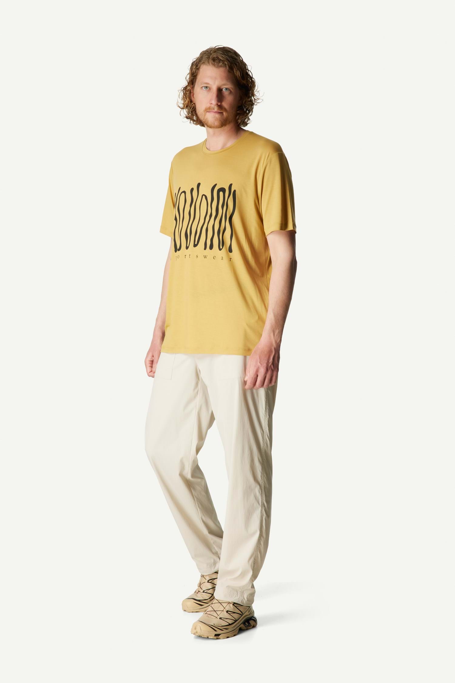Houdini M's Tree Message Tee, Golden Fields, L