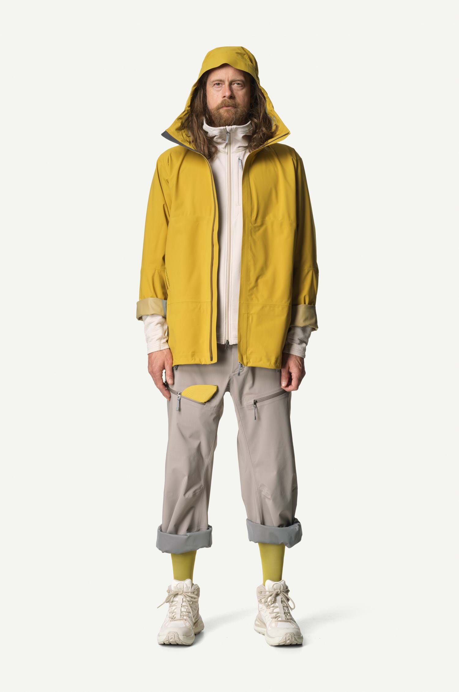 houdini men’s cover crew　hay yellow m Men's Cover Crew #Hay Yellow [258694] | HOUDINI – moderate